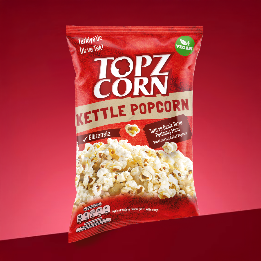 Tatlı ve Deniz Tuzlu Patlamış Mısır