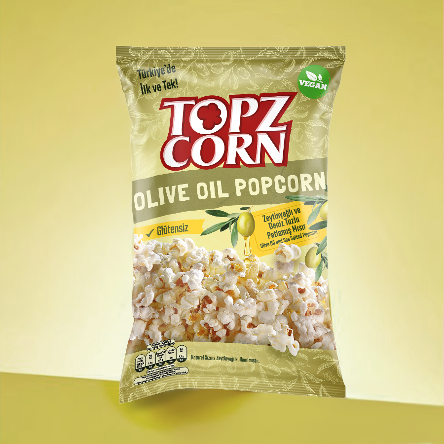 Zeytinyağı ve Deniz Tuzlu Patlamış Mısır