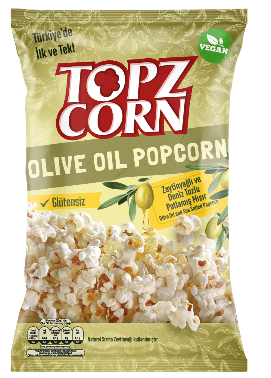 Zeytinyağı ve Deniz Tuzlu Patlamış Mısır